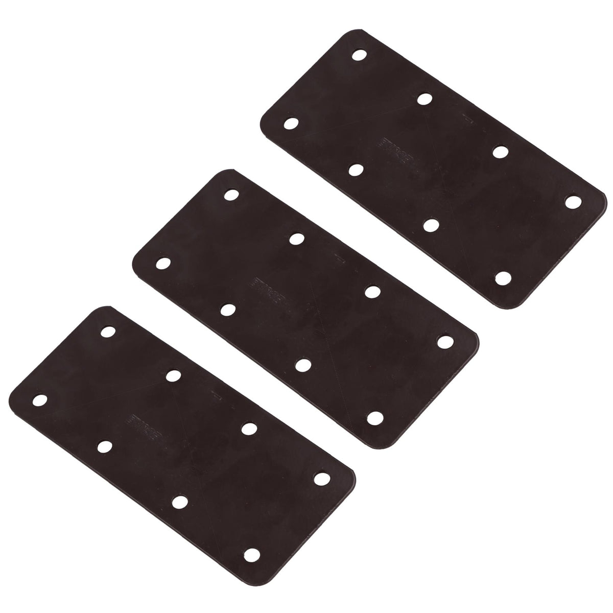 Small Internal Sleeper Straight Support Plate 85mm x 170mm Powder Coated