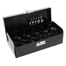 1/2in Drive Spline Triple Square Male Tamper Shallow Impact Sockets M4 – M18 10pc