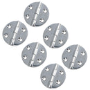 Polished Door Circular Hinge Stainless Steel 64mm diameter 316 Marine Cabin