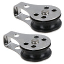 Type 2 Marine Pulley Block 26mm Diameter Nylon Wheel Stainless Steel