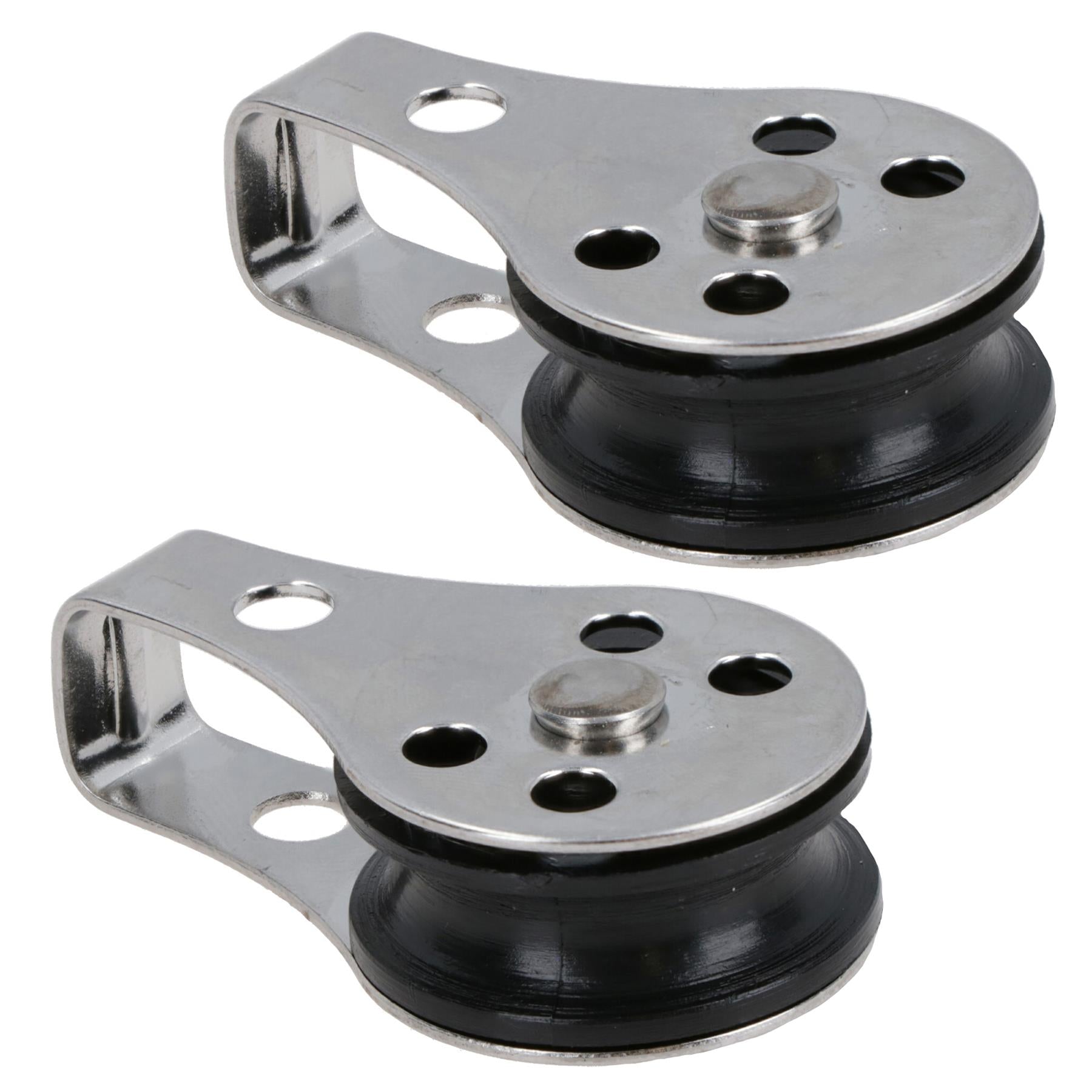 Type 2 Marine Pulley Block 26mm Diameter Nylon Wheel Stainless Steel