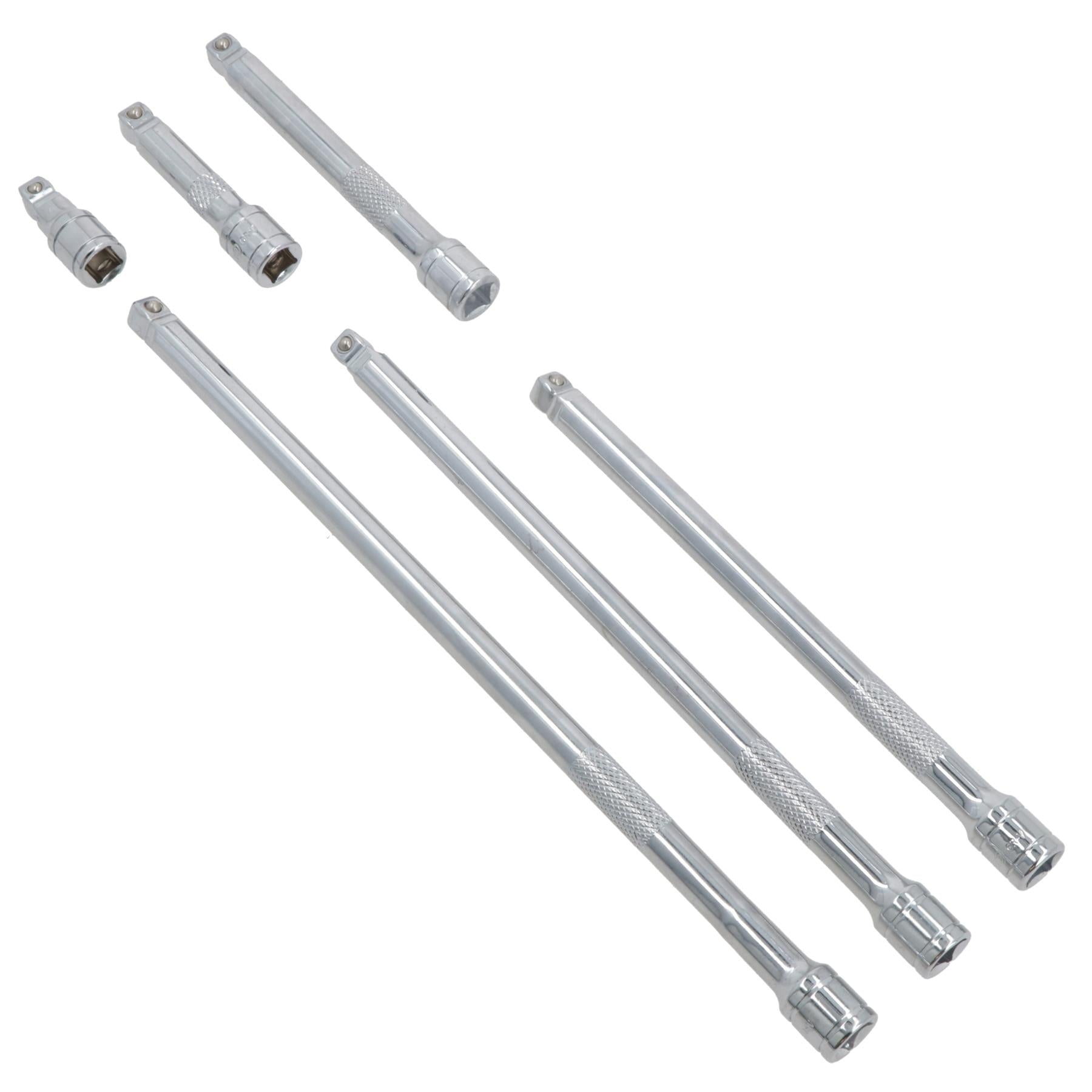 3/8" Drive Wobble Swivel Socket Extension Bar Set 38mm - 300mm 6pc