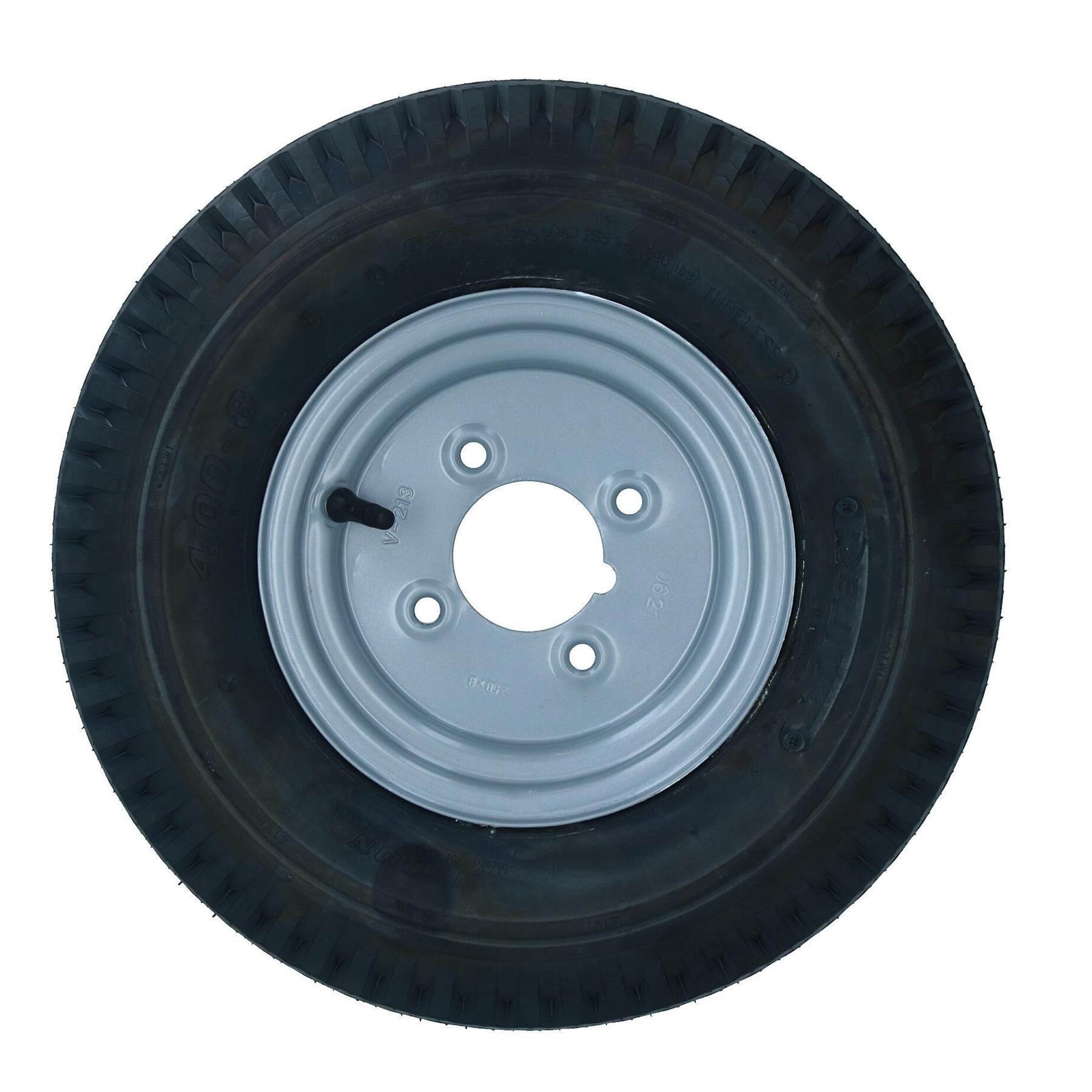500 kg Anhänger Aufhängung Einheiten Nabenlager 4"PCD 4 Bolzen Rad Reifen 400x8" 4PLY