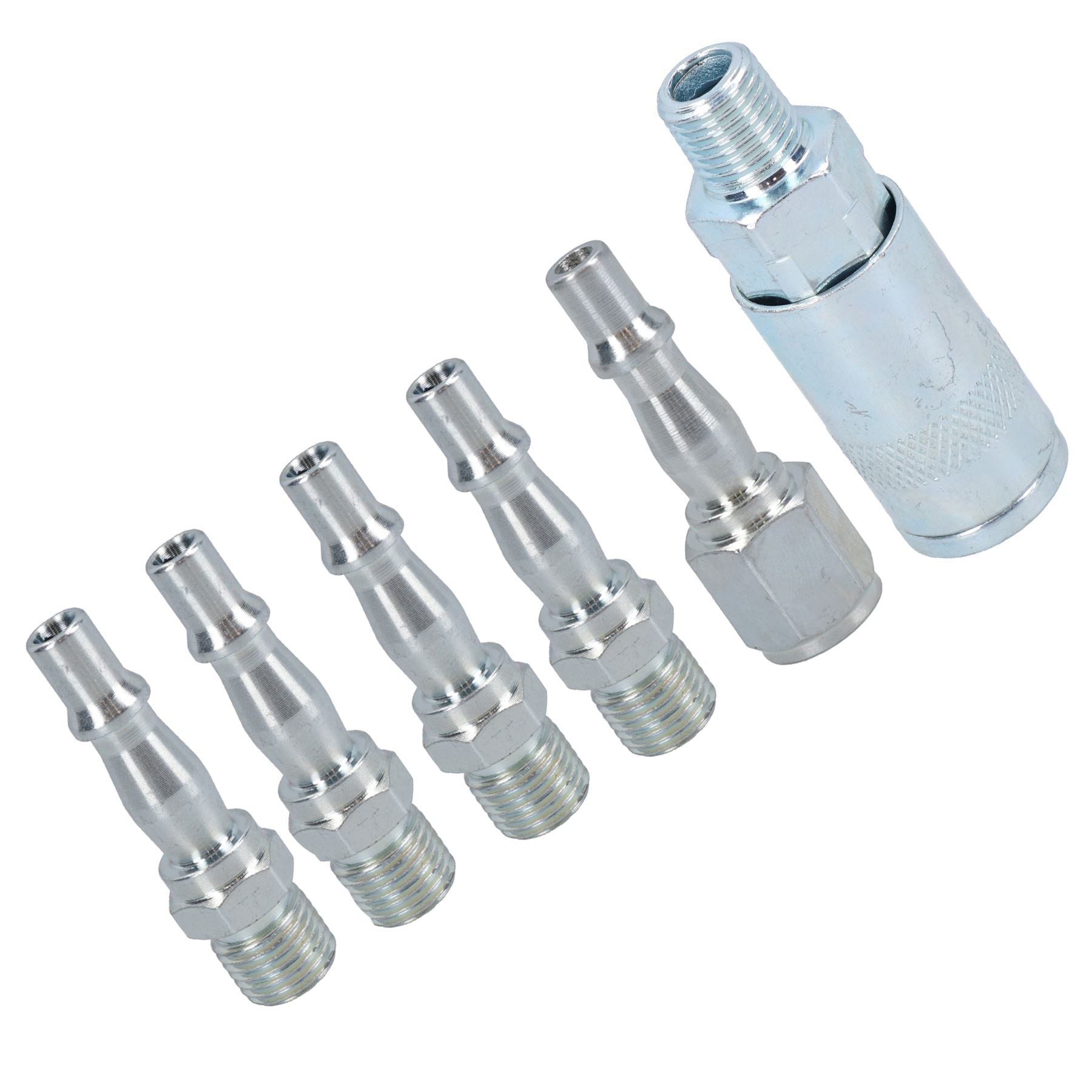 Air Line Hose Compressor Fitting Connector Quick Release Set Male 1/4" BSP 12pc