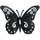 Set of 8 Yellow Small Metal Butterflies Garden/Home Wall Art Ornament