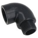 Polypropylene PP 3/4in BSP Female x Male Threaded 90° Elbow Connector
