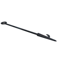 Fireplace Poker Fire Poker for Coal Wood Fires with Log Turning Hook Loop Handle