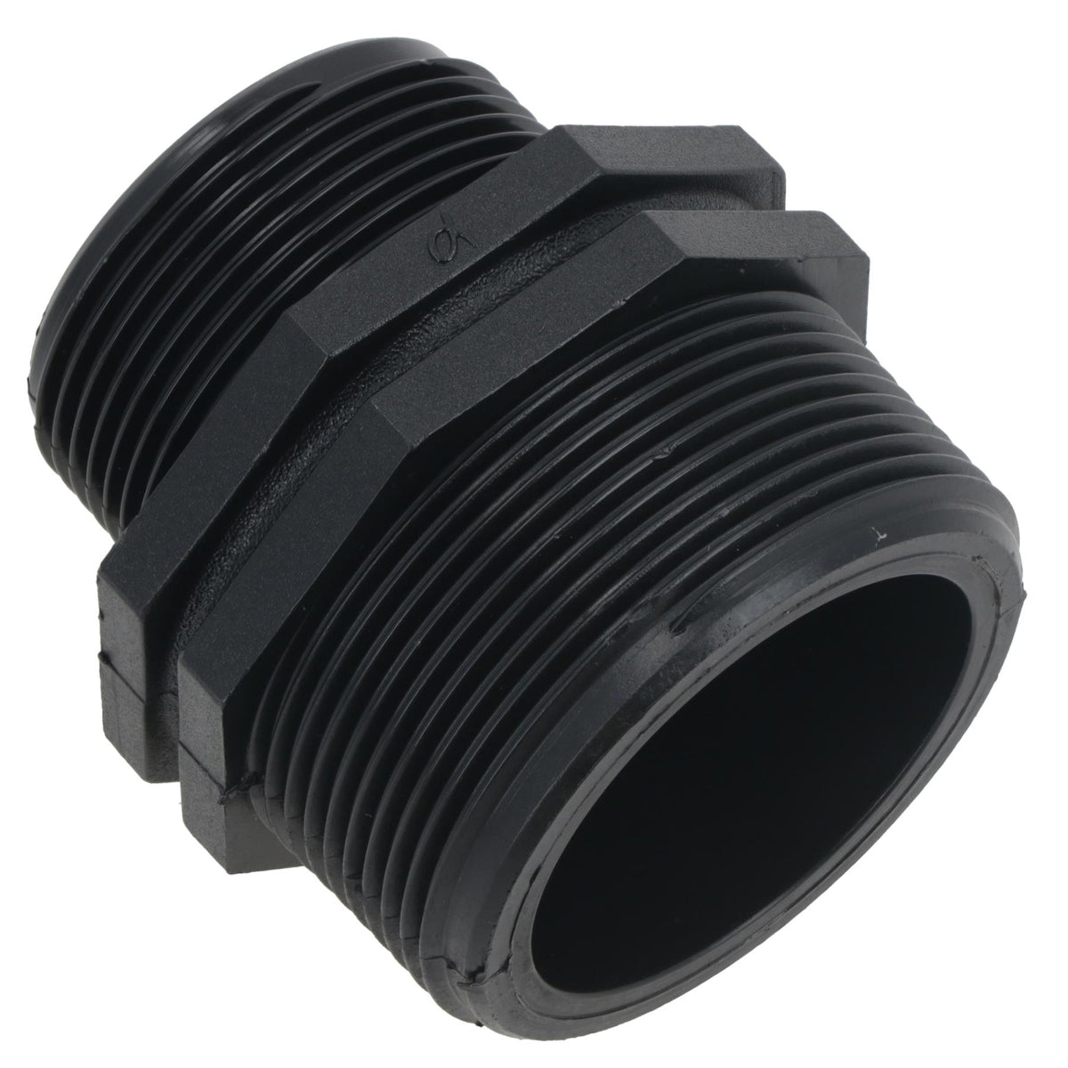 Polypropylene PP Male Threaded Pipe Reducing Nipple 2in x 1-1/2in BSP