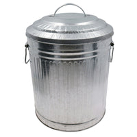 15L Galvanised Midi Bin Stainless Steel Kitchen Bathroom House Rubbish Dustbin