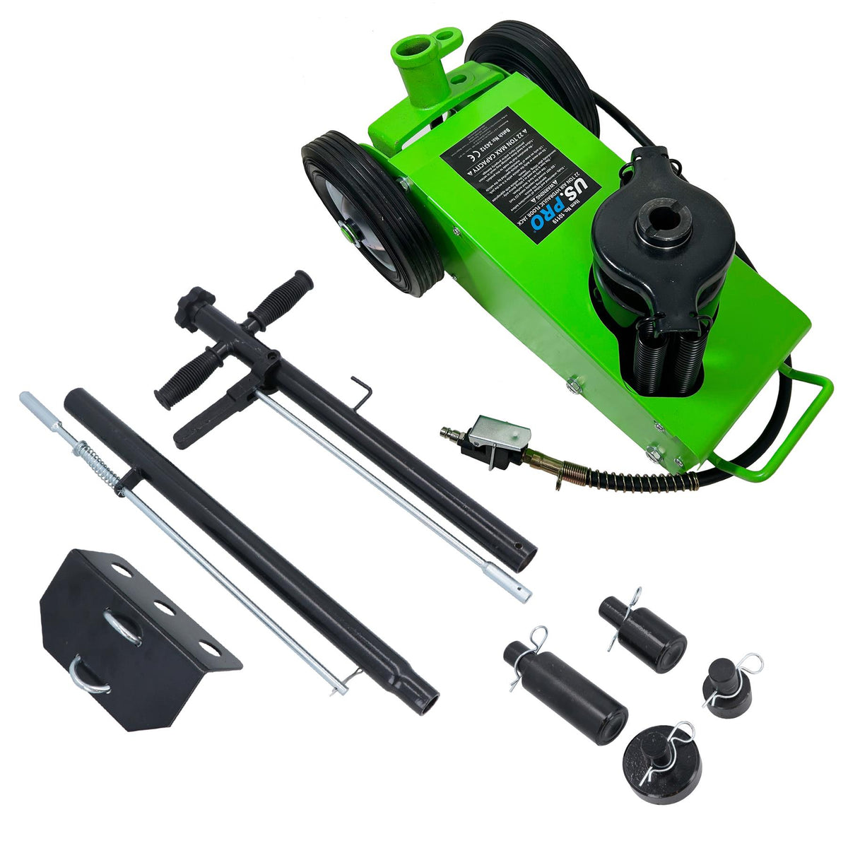 22 Ton Pneumatic Air Powered Floor Jack Lifting For HGV’s Trucks 242 – 532mm