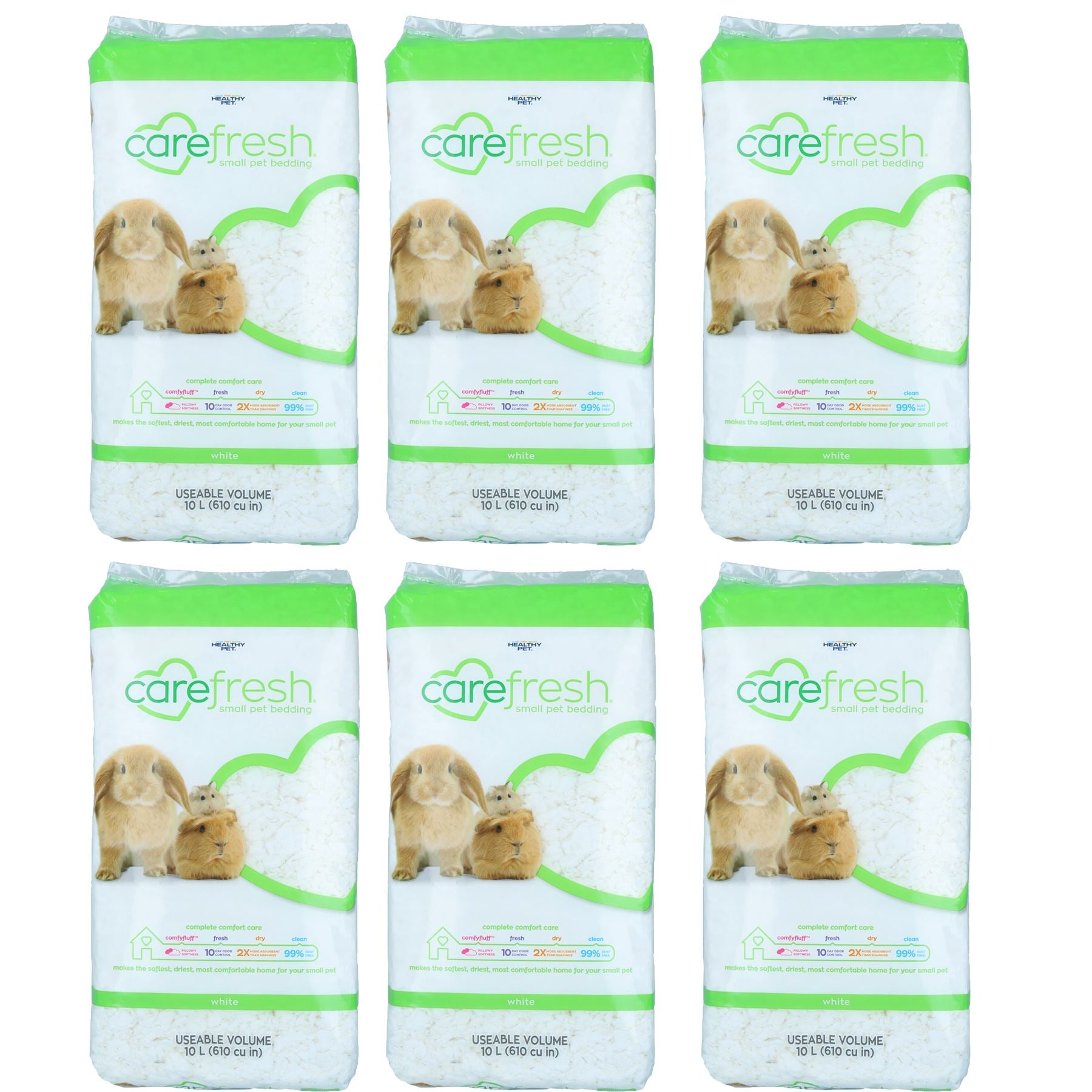 Litière pour petits animaux de compagnie de qualité Ultra White10L 99 % sans poussière