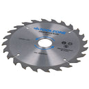 184mm TCT Circular Saw Blades Coarse – Fine 20 24 40 Teeth + Adaptor Rings