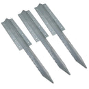 Garden Double Sleeper Straight Support Spike Stake Galvanised Steel 670mm