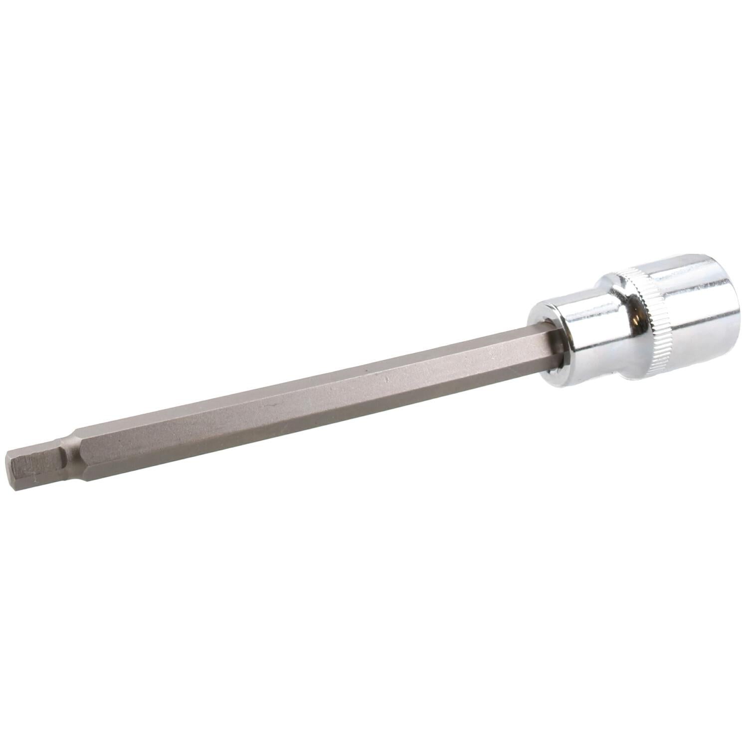 6mm Hex Allen Key Long Bit Internal Socket Metric 1/2" Drive 140mm Length Cr-V