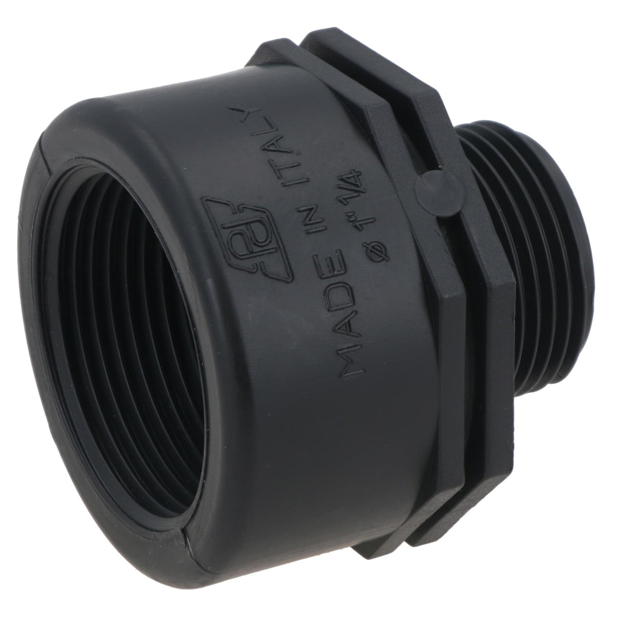 Polypropylene PP Threaded Reducing Socket Female – Male 1-1/4in – 1in BSP