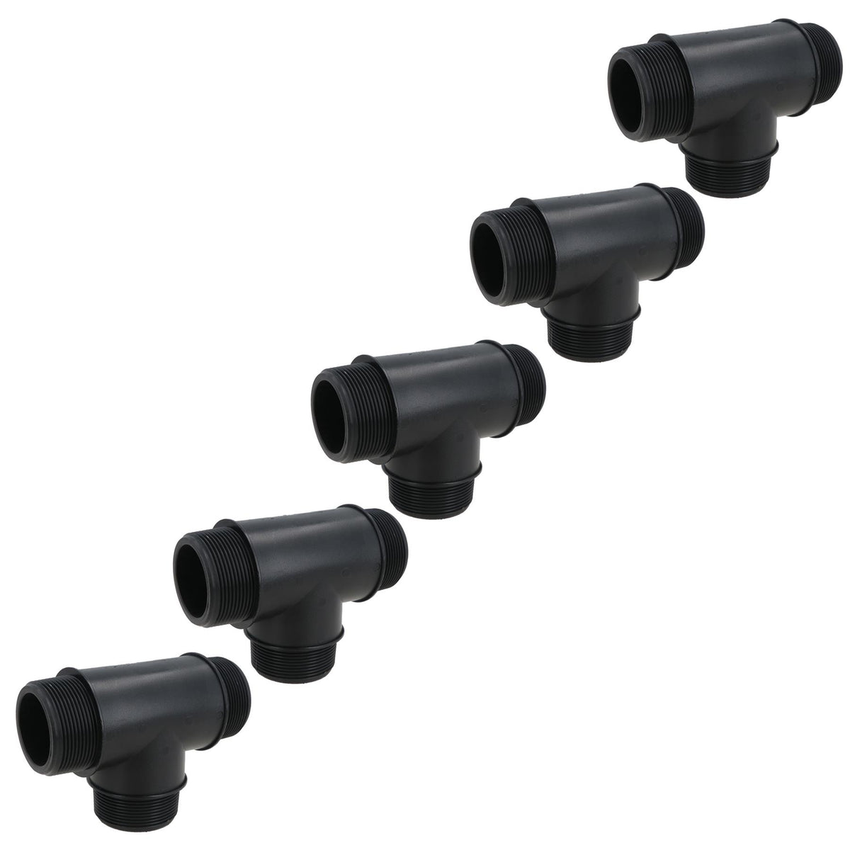 Polypropylene PP 2in BSP Male Threaded 90° Tee Piece Equal Tees