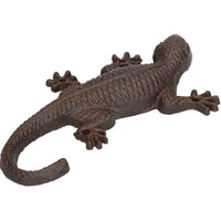 Eidechse Gecko Garten Wand Tür Schuppen Skulptur Ornament Statue Metall Dekoration