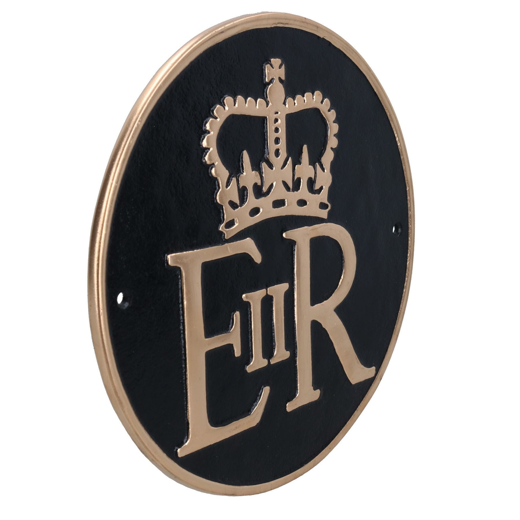 Plaque en aluminium ER pour porte, mur, maison, portail, jardin, reine royale, GB, Grande-Bretagne