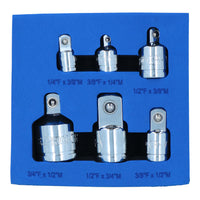 6pc Socket Reducer Adapter Adaptor Step Up Step Down Socket Converter Set