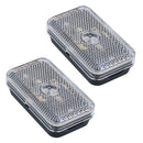 Mini Frontmarkierungsleuchte für Anhänger, Caravan, weiß, klare Lampe, Paar TR146