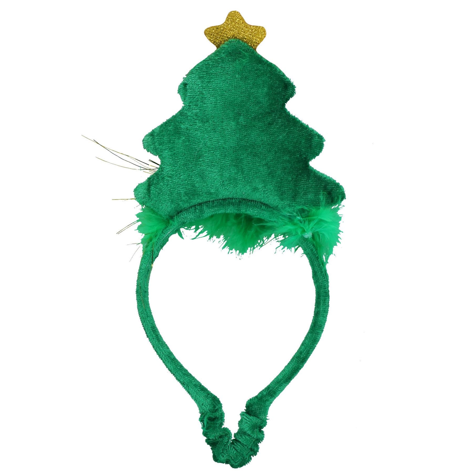 Dog Humorous Novelty Festive Christmas Tree Headband Small Dog Gift