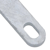 M12 U-Bolt Plate 61mm to 85mm Internal Width Thick Galvanised N-Bolt Backing