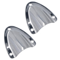 Couvercle de drain de grille d'aération en forme de coquille en acier inoxydable poli 45 mm
