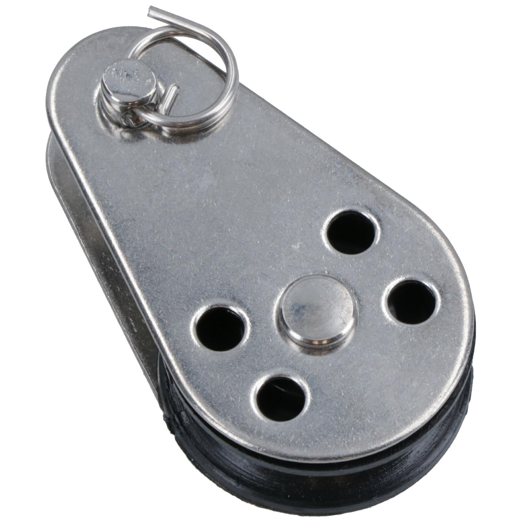 Marine Pulley Block with Removable Pin 26mm D Nylon Wheel Stainless Steel