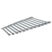 Metrischer Ringmaulschlüsselsatz, offener Ring, 8–19 mm, 12-teilig