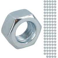 M10 x 1.5mm Hex Full Nut Fastener Hexagonal Metric Nuts Grade 8 Zinc Plated
