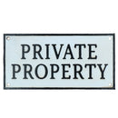 Plaque en fonte pour propriété privée, porte, mur, maison, jardin, portail, poteau, cour