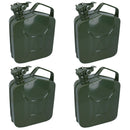 20 LTR Metal Fuel Jerry Can Holder Storage for Petrol Diesel Oil Container 4pc
