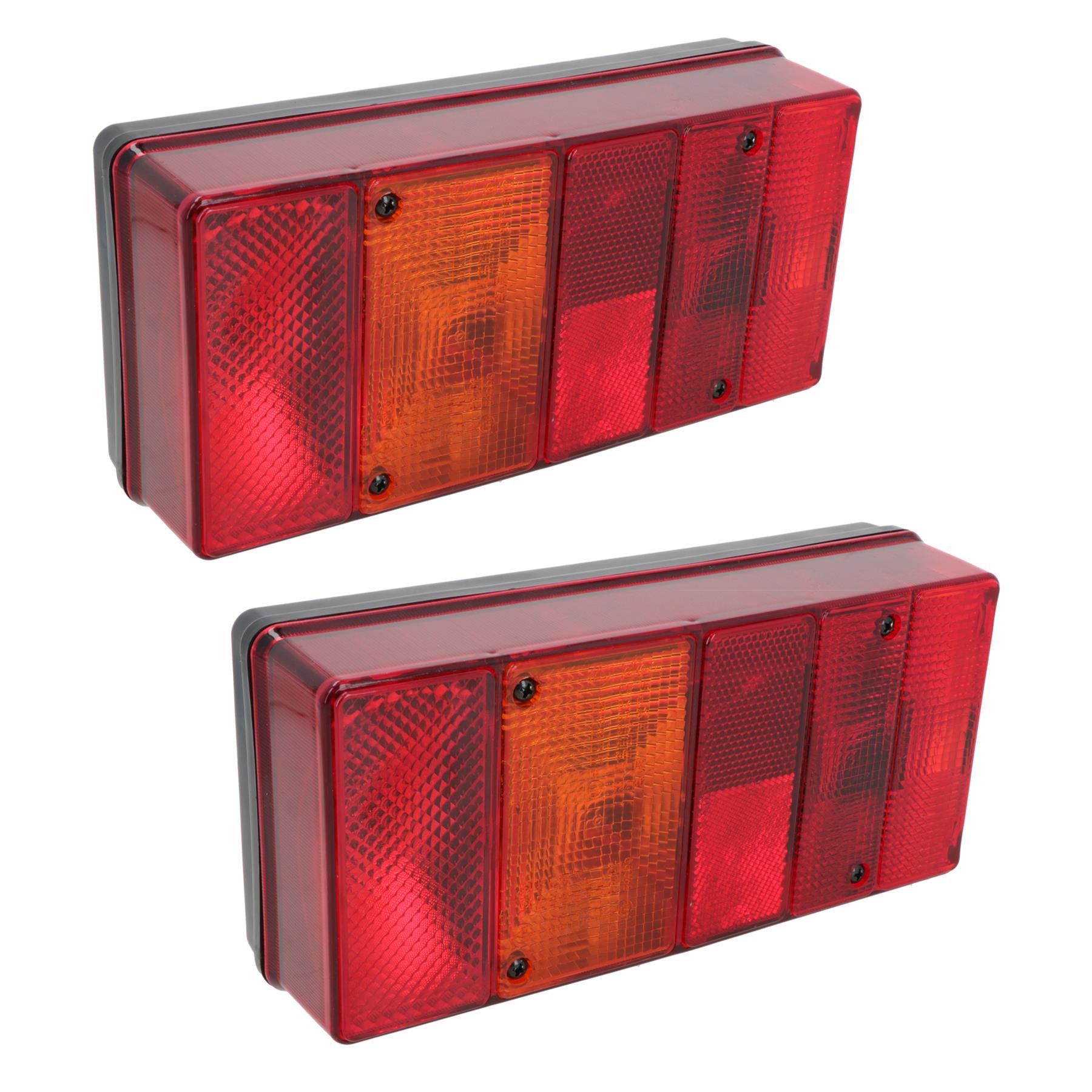 Large Rear Trailer Combination Lamp / Light PAIR TR050