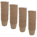 Biodegradable Fibre Plant Pots For Seeds Seedlings Cuttings Round 6 x 6.5cm
