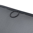 Curved Fire Spark Guard Black Freestanding Fireside Fine Mesh Protector Screen