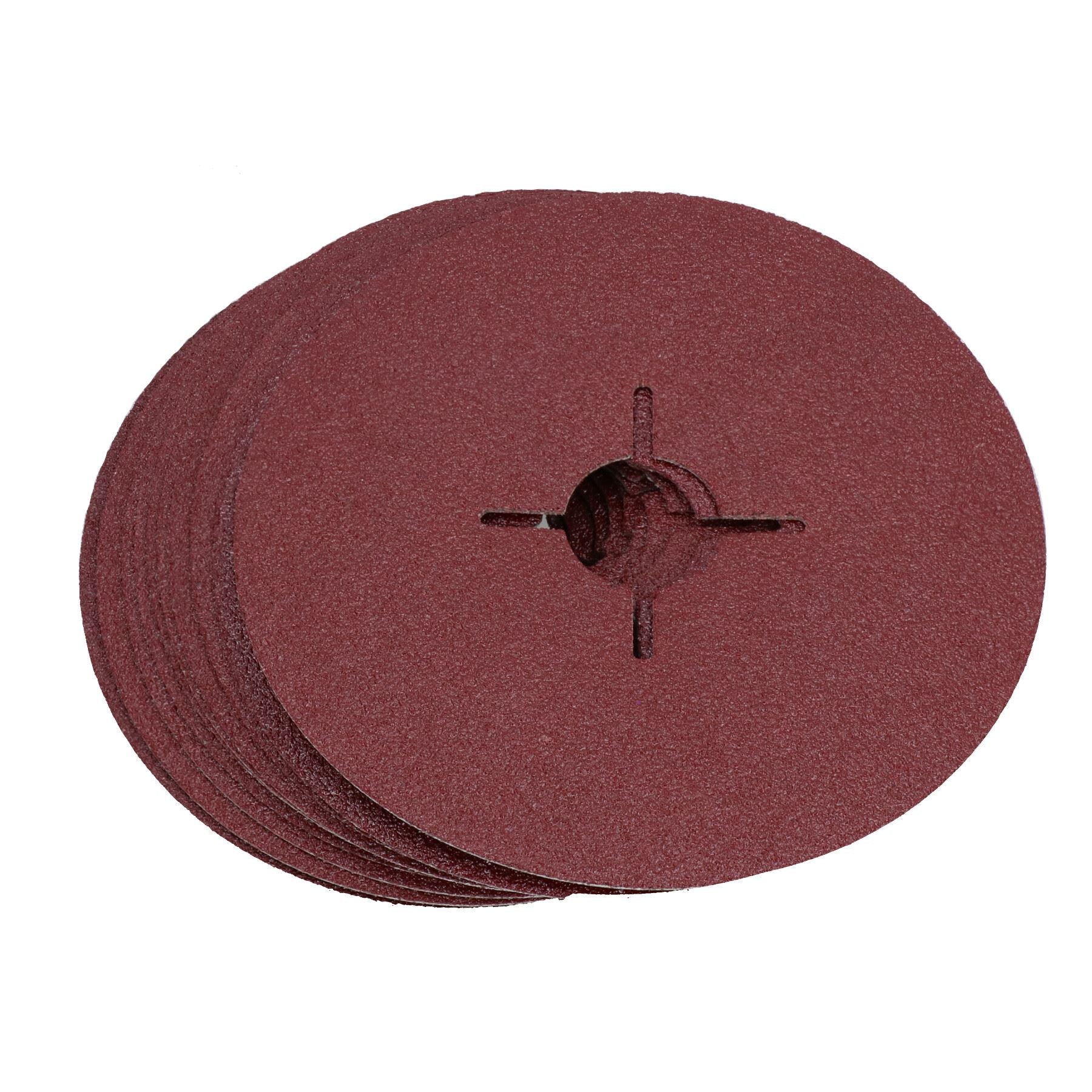 115mm Fibre Sanding Discs 60 Grit Medium Disc For 4-1/2” Backing Pad