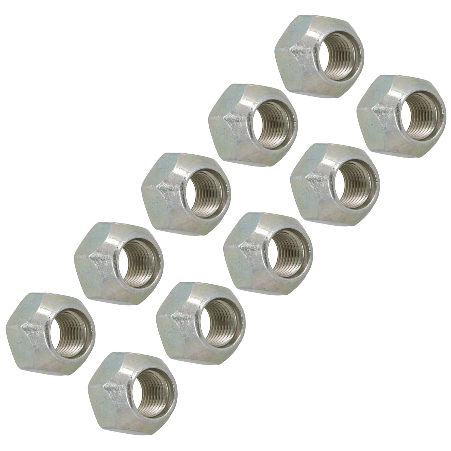 Lot de 10 écrous de roue coniques UNF 7/16" pour moyeux de suspension de caravane de remorque