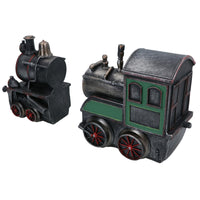 Train Bookends Ornament Cast Iron Book Ends Stand Holder Railway Locomotive