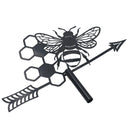 High Quality Black Metal Bee Silhouette Weather Vane Animal Lover Gift