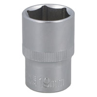 19 mm 1/2 Zoll Dr-Steckschlüsseleinsatz Super Lock metrisch flach CRV Rändelgriff 6-Punkt TE797