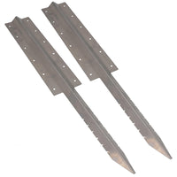 Garden Triple Sleeper Straight Support Spike Stake Stainless Steel 930mm