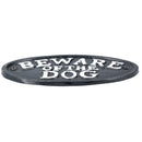 Plaque en fonte noire « Attention au chien » pour porte, mur, maison, portail, poteau, jardin