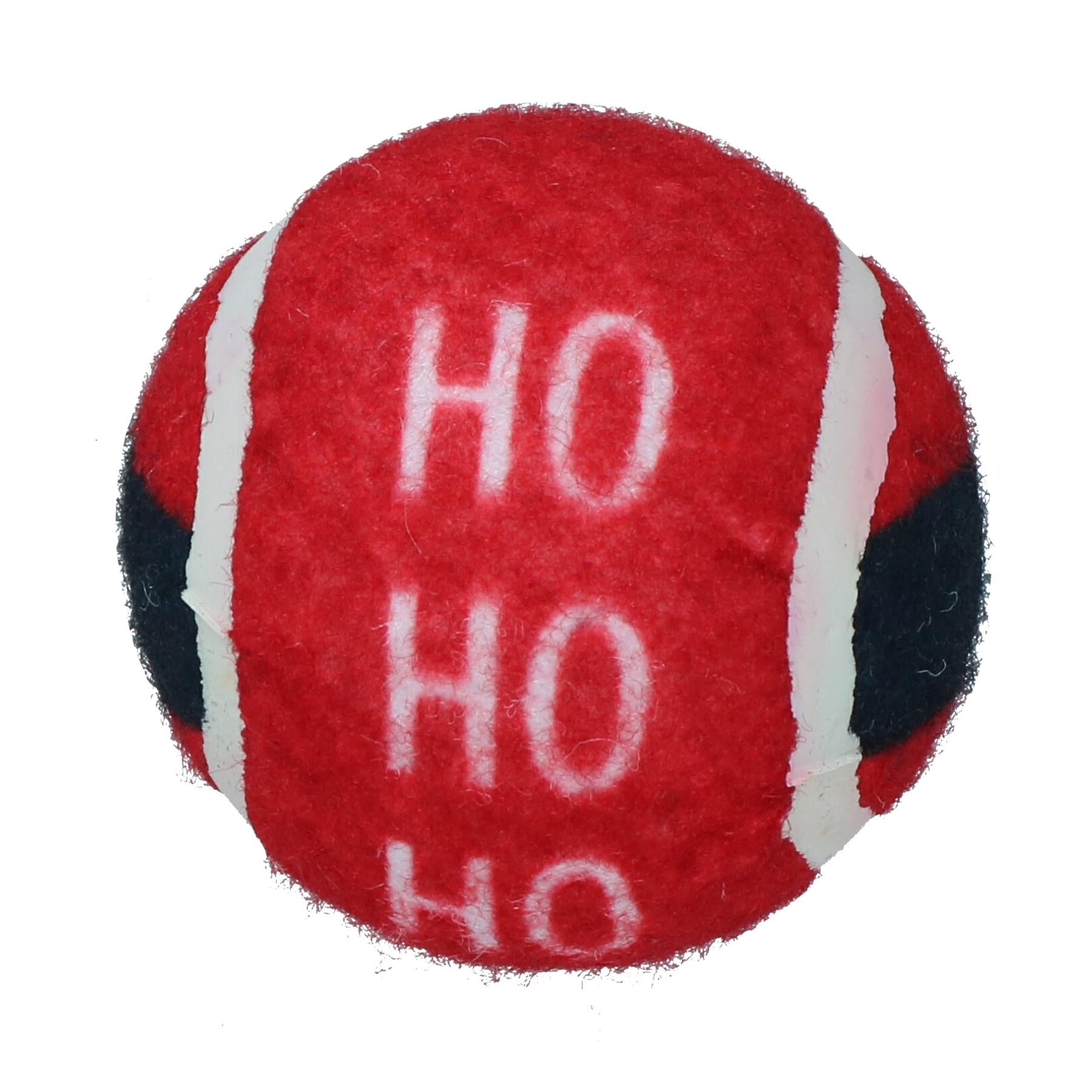 9PK Dog Red Festive Christmas Gift Themed Tennis Balls Ball Mad Xmas Gift