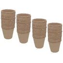 Biodegradable Fibre Plant Pots For Seeds Seedlings Cuttings Round 8 x 8cm