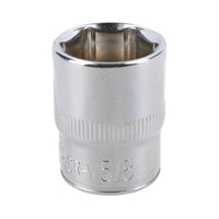 5/8" Imperial 6 Point 3/8" Drive Shallow Socket SAE AF Chrome Vanadium Steel