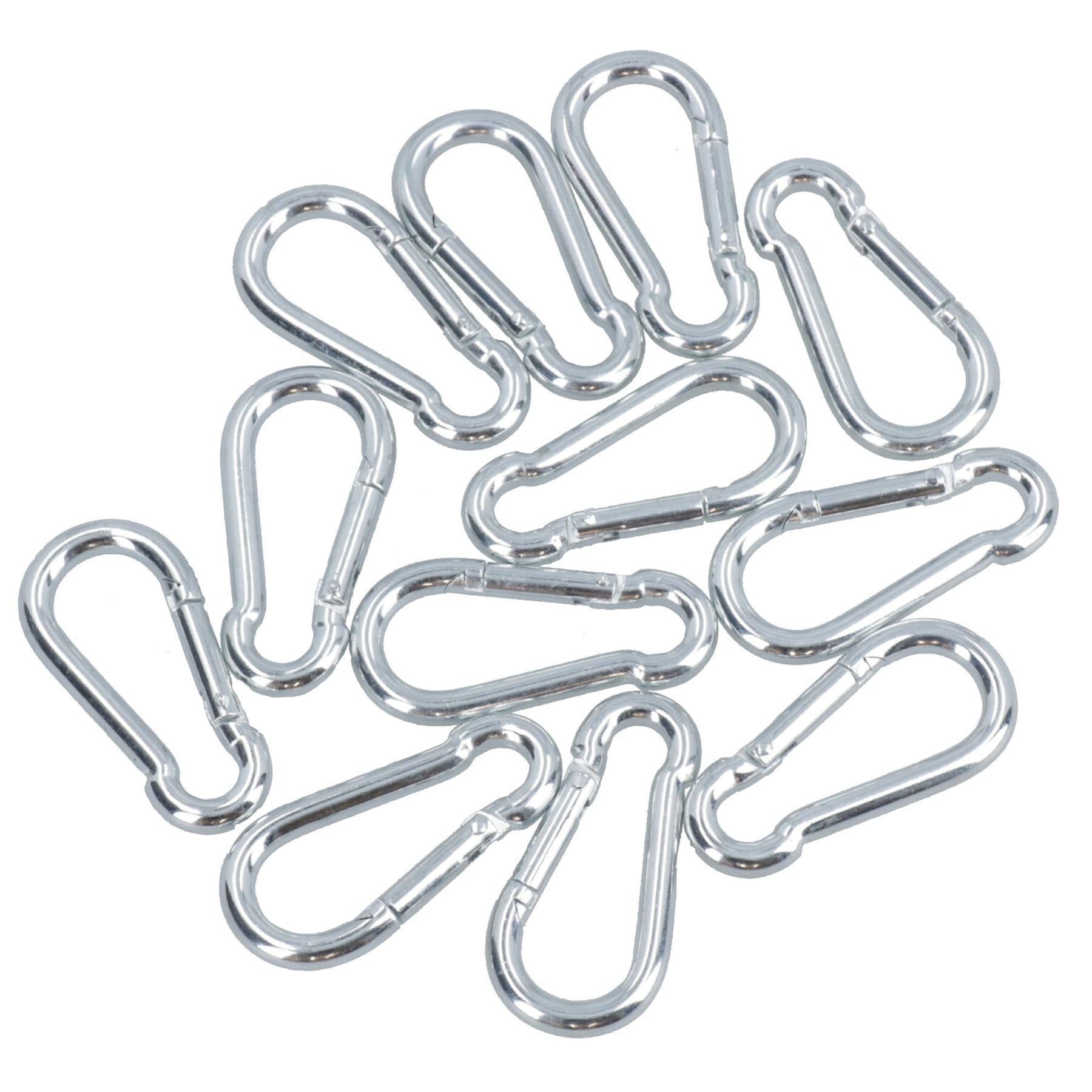 Carabiner Hook Clip Snap Hook Spring Loaded 5mm x 50mm 50kg Capacity