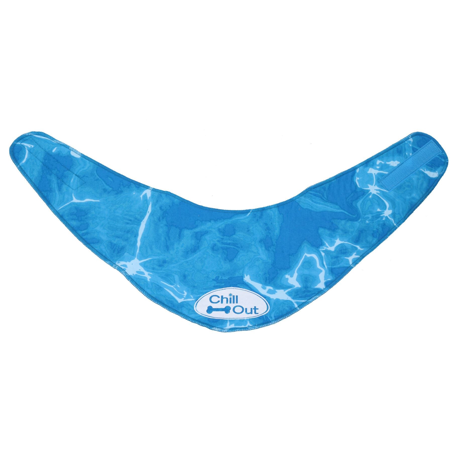 Chillout Cooling Cool Hunde-Halstuch, Eis-Bandana, Wärmelinderung, große Halsgröße, 44–52 cm