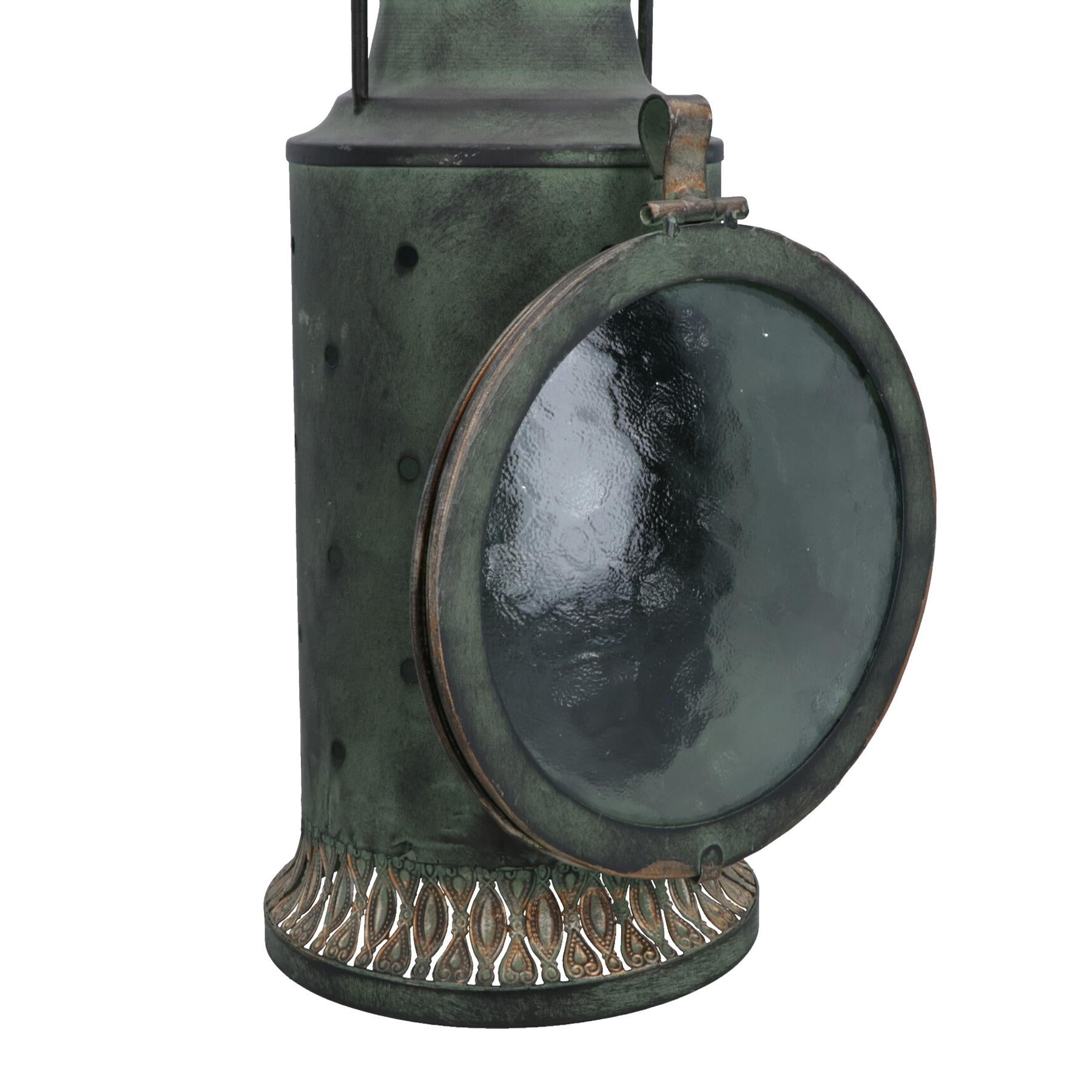 Railway Lantern Lamp Retro Home Decor Gift Metal Candle Holder Ornament