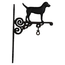 Black Labrador Retriever Dog Bell Farm Cast Iron Sign Plaque Door Wall House