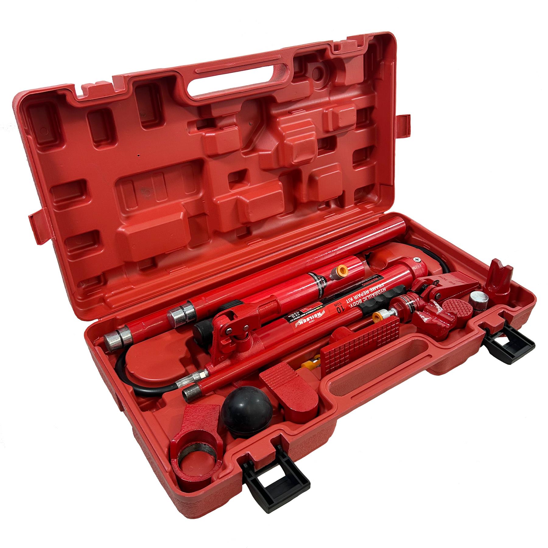 10 Ton Portable Hydraulic Auto Body Dent Frame Repair Kit Porta Pack Jack